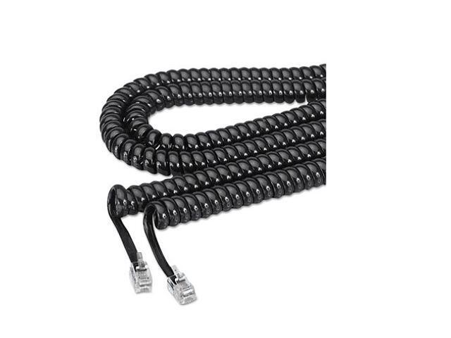 Softalk 42261 Phone Coil Cord 25-Feet Black Landline Telephone Accessory
