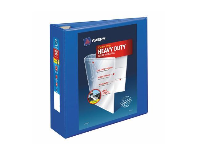 Avery - Heavy Duty 3" 3-Ring View Binders, One Touch EZD Ring - Pacific Blue - image 3