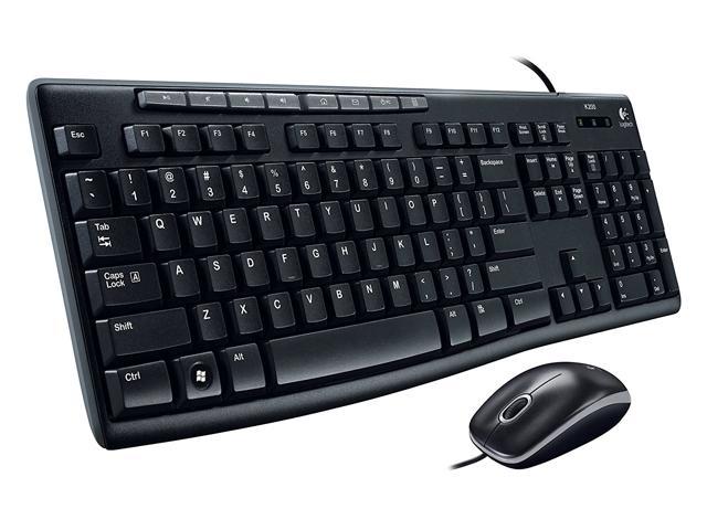 Logitech Media Combo MK200 Full-Size Keyboard and High-Definition Optical Mouse (920-002714)