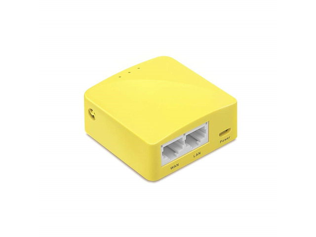 GL. iNet GL-MT300N-V2 Mini Travel Router, Repeater Bridge, 300Mbps High Performance, 128MB RAM, OpenVPN Client, Tor Compatible