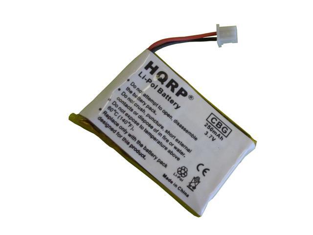 HQRP Battery for Plantronics Savi Office WH300 / WH350 Headset + HQRP Coaster