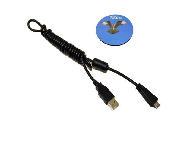 HQRP USB Data Cable Cord for Sony Cyber-Shot DSC-W560, DSC-W570, DSC-W580 Digital Camera + HQRP Coaster