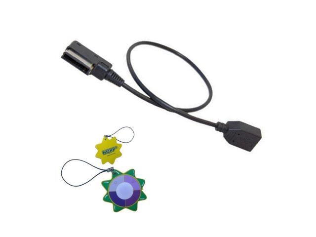 HQRP MDI MMI / USB Cable Adapter for VW Volkswagen Jetta MK6 / Jetta MK6 Hybrid 2013 2014 2015 2016, Audio MP3 Music Interface Adapter + HQRP Coaster
