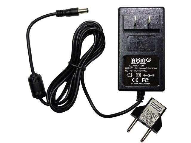 HQRP AC Adapter for Samson Expedition XP106 Portable Sound System Power Supply Cord Charger Adaptor Samsontech XP-106 + Euro Plug Adapter