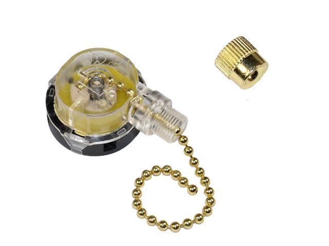 HQRP Kit Ceiling Fan Capacitor CBB61 4uf+5uf+6uf 5-Wire and 3-Speed Fan Switch + HQRP Coaster