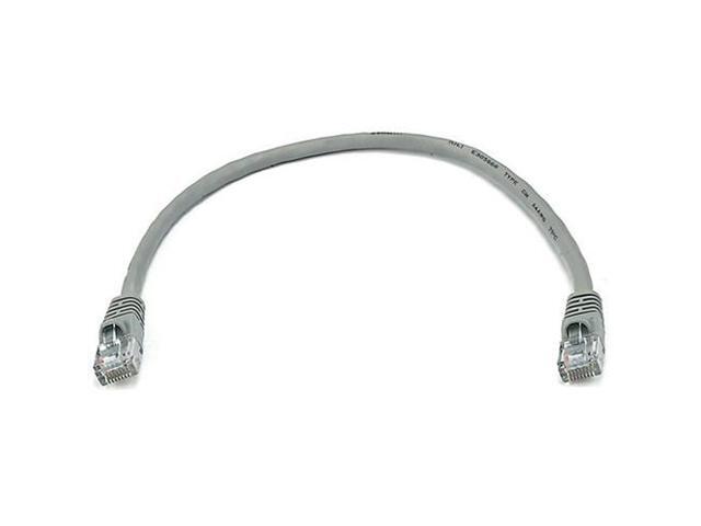 Monoprice Cat5e Ethernet Patch Cable - 1 Feet - Gray Network Internet Cord - RJ45, Stranded, 350Mhz, UTP, Pure Bare Copper Wire, 24AWG