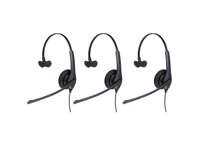 Jabra BIZ 1500 Mono USB Noise Canceling Corded Headset 1553-0159 (3 Pack)