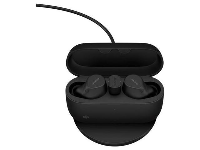 Jabra Evolve2 Buds USB-C MS True Wireless Earbuds with Wireless Charging Pad - Black - image 3