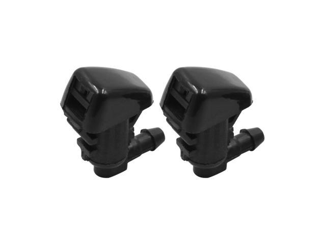 Photos - Other Power Tools Unique Bargains 2pcs Black Plastic Front Windshield Wiper Washer Nozzles 55079049AA for Je 