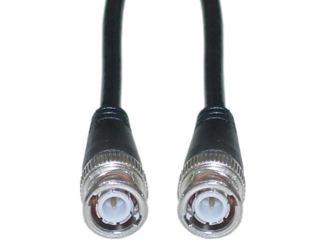 CableWholesale 10X1-011HD BNC RG58, AU Coaxial Cable, Black, BNC Male, Copper Stranded Center Conductor, 100 foot