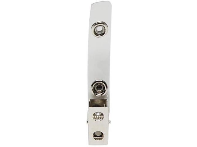 Baumgartens ID Strap Clips Prepunched Vinyl 25/PK Clear 68010