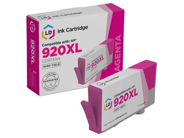 LD Products Remanufactured Ink Cartridge Replacement for HP 920XL CD973AN High Yield (Magenta)