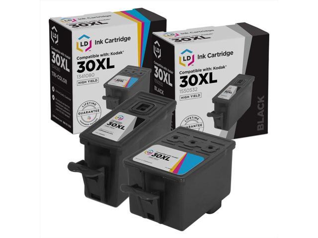 LD Products Compatible Ink Cartridge Replacements for Kodak 30XL High Yield (1 Black, 1 Color, 2-Pack)