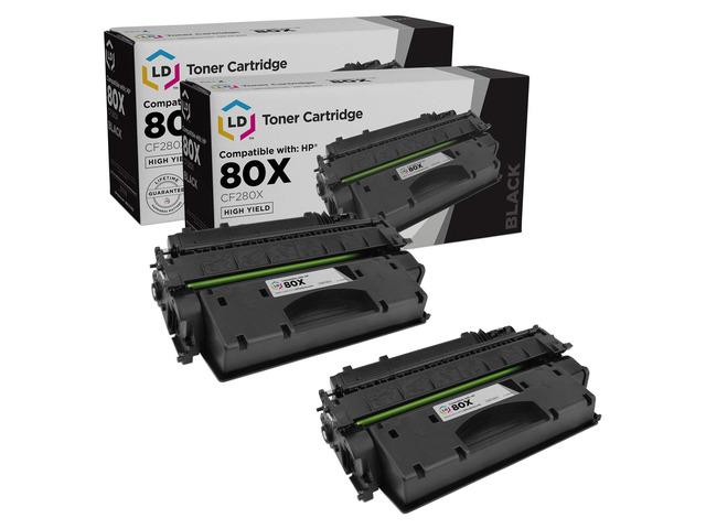 LD Products Compatible Toner Cartridge Replacements for HP 80X CF280X High Yield (Black, 2-Pack)