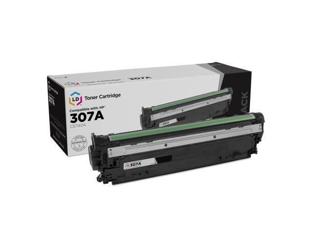LD Products Remanufactured Toner Cartridge Replacement for HP 307A CE740A (Black)