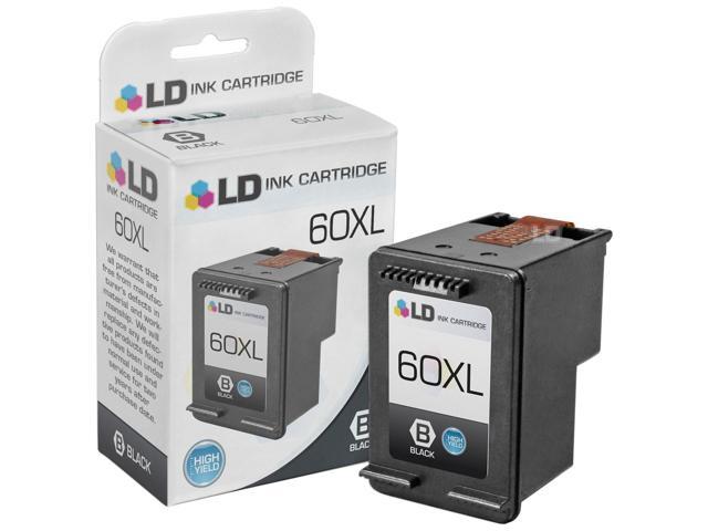 LD Remanufactured Replacement Ink Cartridges for Hewlett Packard CC641WN HP 60XL / 60 High-Yield Black (2 pack)