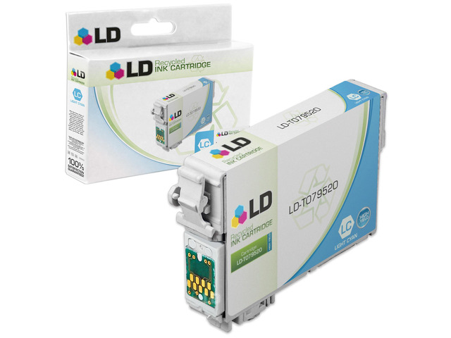 LD Remanufactured Replacement for Epson T079520 (T0795) Light Cyan High Yield Ink Cartridge for use in Epson Stylus 1400 & Artisan 1430 Printers