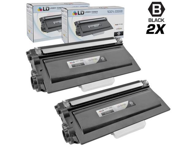 LD Compatible Brother TN720 Black Toner Cartridge 2-Pack for DCP-8110DN, DCP-8155DN, HL-5450DN, HL-5470DW, MFC-8510DN, MFC-8710DW, MFC-8950DWT