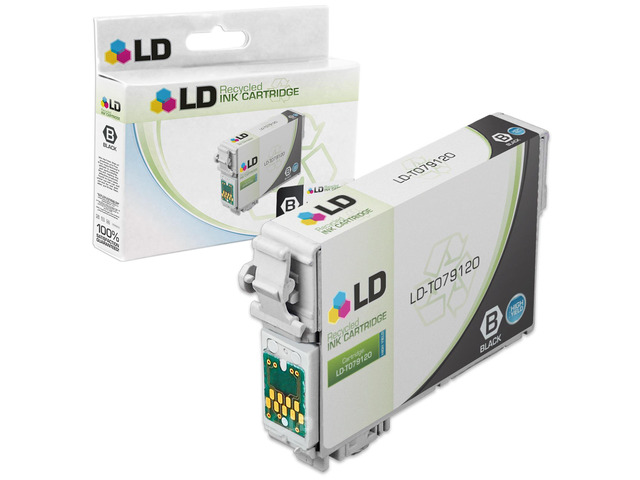 LD Remanufactured Replacement for Epson T079120 (T0791) Black High Yield Ink Cartridge for use in Epson Stylus 1400 & Artisan 1430 Printers