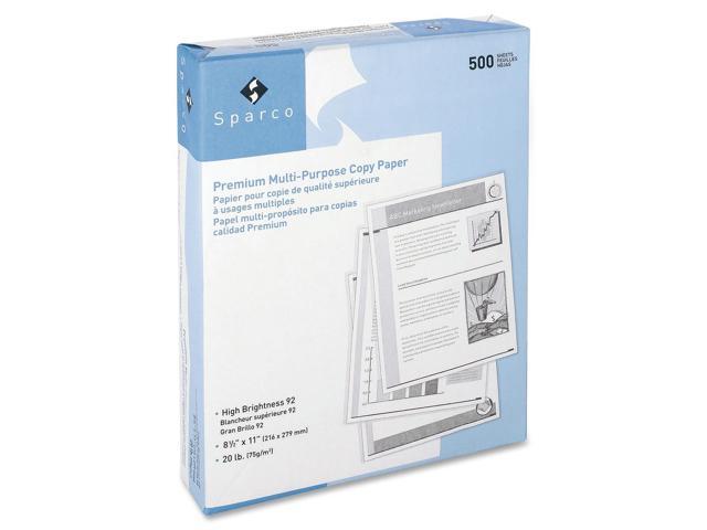 Sparco Copy Paper 92 GE/102 ISO 3HP 20Lb 8-1/2'x11' 10RM/CT WE 06121 photo
