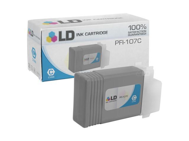 LD © Compatible Canon PFI-107C / 6706B001 Cyan Ink Cartridge for imagePROCRAF iPF680, iPF670, iPF770, iPF770 MFP M40, iPF780, iPF780 MFP M40,.