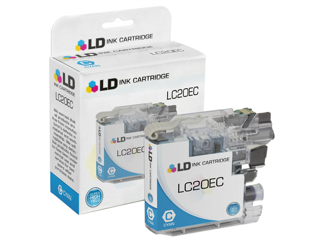LD Compatible Brother LC20EC Super High Yield Cyan Inkjet Cartridge for use in Brother Multifunction MFC-J5920DW