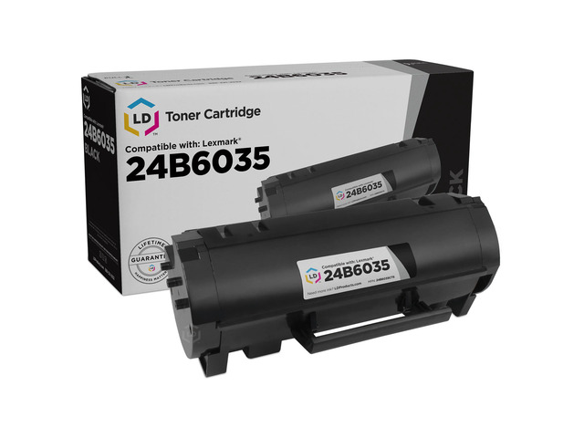 LD Compatible Toner Cartridge Replacement for Lexmark M1145 24B6035 (Black)