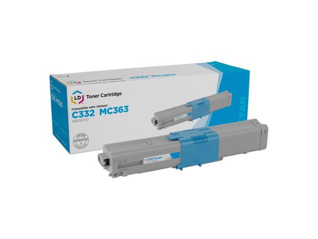 LD Compatible Toner Cartridge Replacement for Okidata 46508703 (Cyan)