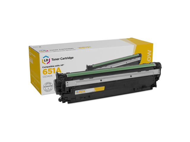 LD Compatible Replacement for HP 651A CE342A Yellow Toner Cartridge for Enterprise & LaserJet Enterprise 700 Color MFP M775dn, 700 Color MFP M775f,...