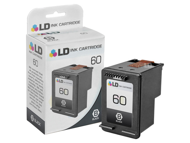 LD Remanufactured Replacement Ink Cartridge for Hewlett Packard CC640WN (HP 60) Black
