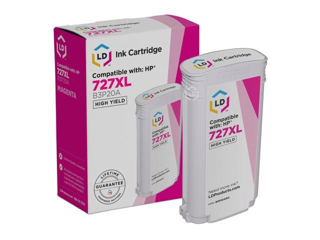 LD Remanufactured Replacement for HP 727XL B3P20A High Yield Magenta Ink