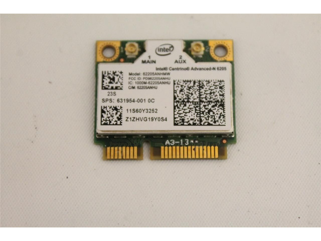 HP 631954-001 Half Mini PCIe Wireless Card Centrino Advanced-N 6205