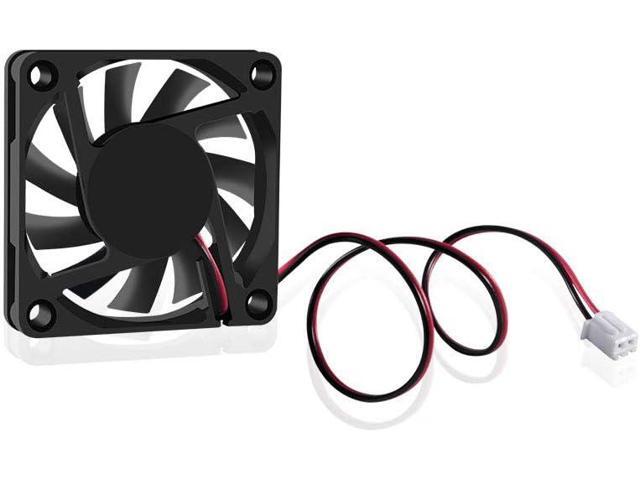 Fan 60x60x10 mm DC 12V 6010 Brushless Cooling Fan, Replacement Ball Bearing 60mm Fan for Cooling DIY PC Computer Case Fan - 2 Pin Case Fan (Pack of...