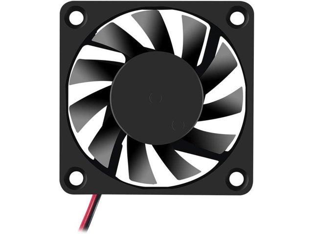 Fan 60x60x10 mm DC 12V 6010 Brushless Cooling Fan, Replacement Ball Bearing 60mm Fan for Cooling DIY PC Computer Case Fan - 2 Pin Case Fan (Pack of...