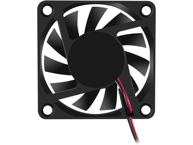 Fan 60x60x10 mm DC 12V 6010 Brushless Cooling Fan, Replacement Ball Bearing 60mm Fan for Cooling DIY PC Computer Case Fan - 2 Pin Case Fan (Pack of...