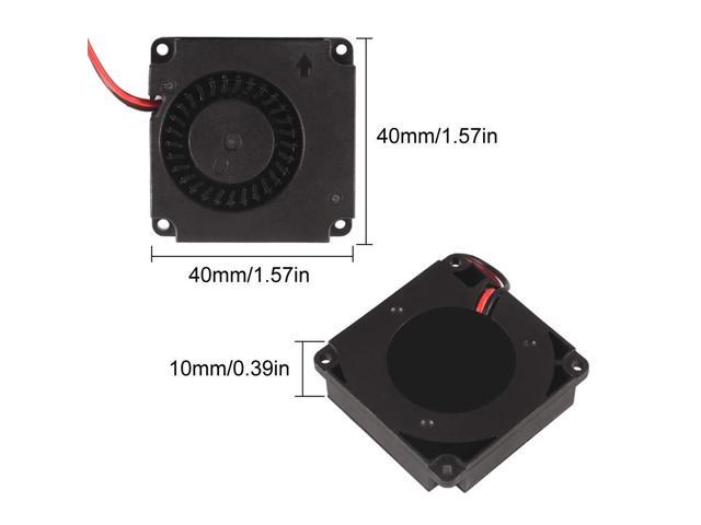 4PCS 3D Printer Brushless Cooling Fan 40x40x10mm DC24V Oil Bearing Blower Fan Turbo fan with 2 Pin Terminal for Hotend Extruder Heatsinks Makerbot...