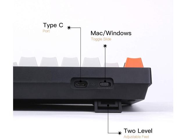 Keychron C2 Full Size Wired Mechanical Keyboard for Mac, Hot-swappable, Gateron G Pro Brown Switch, RGB Backlight, 104 Keys ABS keycaps Gaming...