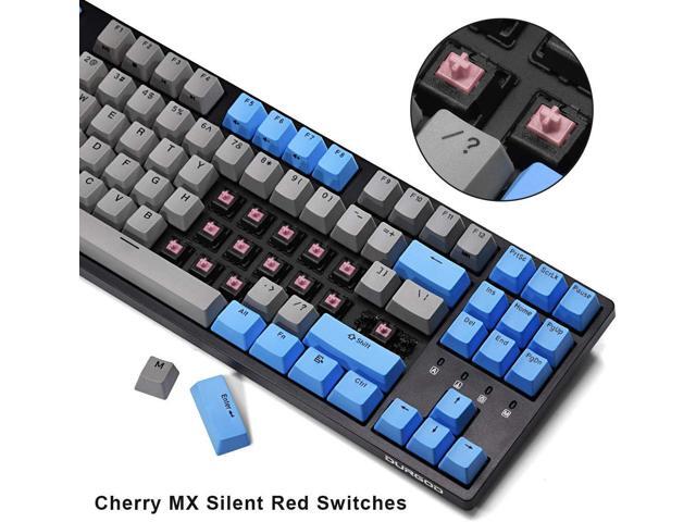 DURGOD Taurus K320 TKL Wired Mechanical Gaming Keyboard - 87 Key - Double Shot PBT - NKRO - USB Type C (Cherry Silent Red,Black)