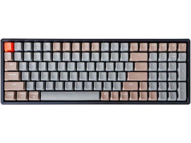 Keychron K4 Wireless Bluetooth/USB Wired Gaming Mechanical Keyboard, Compact 100 Keys RGB LED Backlit Gateron Brown Switch N-Key Rollover, Aluminum...