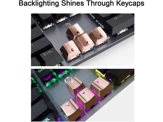 Fitlink FPS & MOBA Gaming Keycaps, Stainless Steel Metal Mechanical Keycap with Key Puller Compatible with Cherry Mx Switch Mechanical Keyboard...