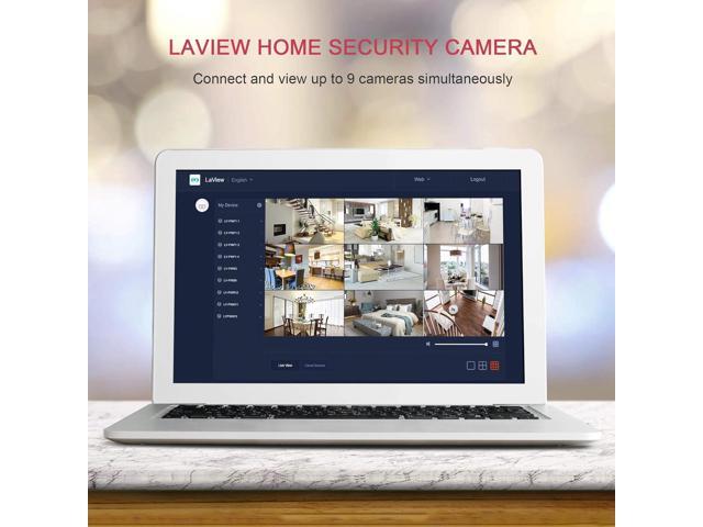 LaView Security Cameras 4pcs, Home Security Camera Indoor 1080P, Wi-Fi Cameras Wired for Pet, Motion Detection, Two-Way Audio, Night Vision, Phone...