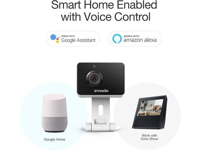 Zmodo Mini Pro, 1080P Plug-in WiFi Security Camera, Indoor Smart Camera with AI Motion Detection, Pet Nanny Cam, Night Vision, 2-Way Audio, Phone...