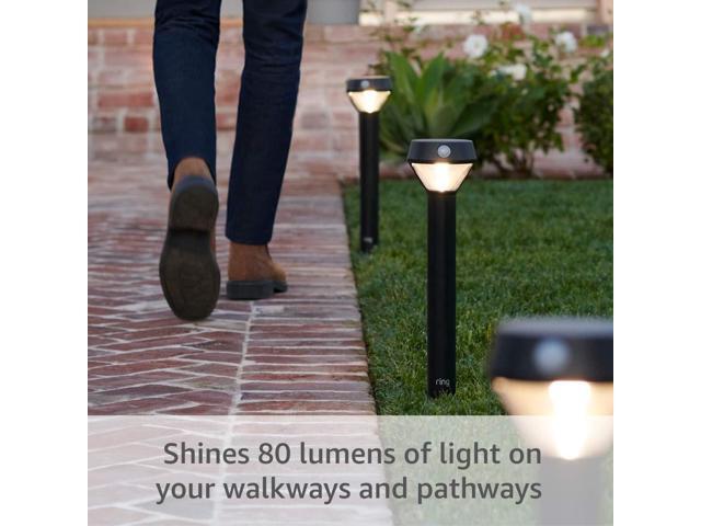 Ring Solar Pathlight - Outdoor Motion-Sensor Security Light, Black (Bridge required)