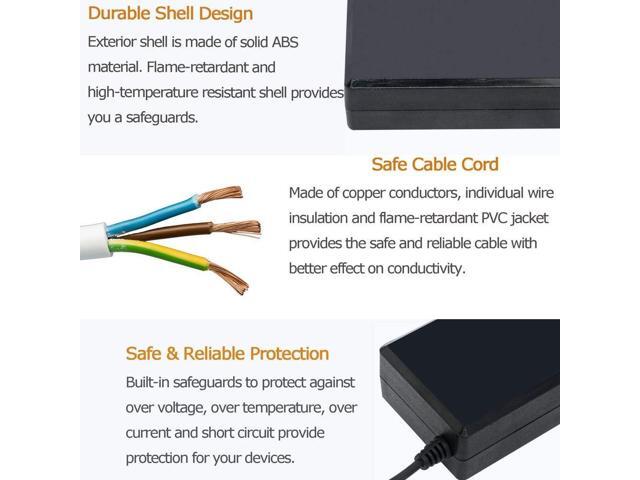 12V 8A 96W Power Supply Adapter AC to DC Converter Charger AC 110V ~ 240V to DC 12V 8Amp Transformer for Water Pump, CCTV, Computer Project