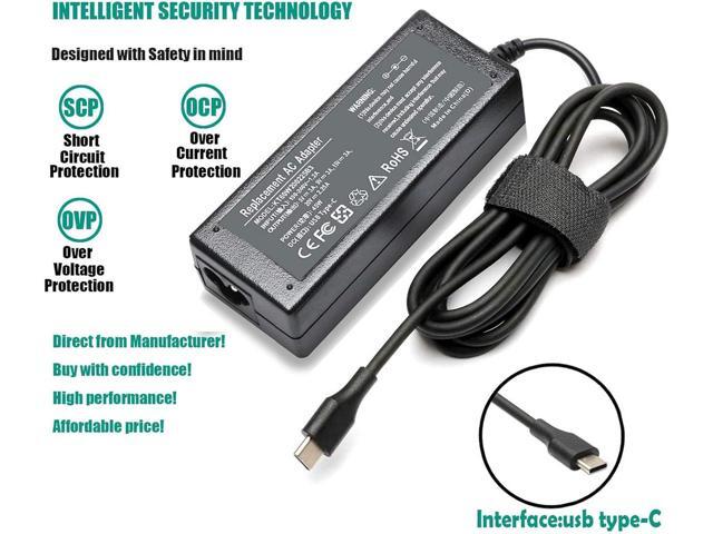 45W USB-C Type-C Laptop Charger Fit for HP Chromebook 14 13 14A 11 11A G6 G7 G8 EE Spectre x360 G5 Elite x2 12-c012dx 14-ca051wm 14-ca020nr...