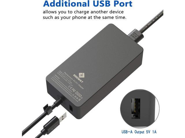 102W 15V 6.33A Power Adapter Charger Compatible with Surface Book 2 1, Surface Laptop 3 2 1, Surface Pro X Pro 7 Pro 6 Pro 5 Pro 4 Pro 3 and...