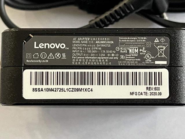 Laptop Charger 65W watt Small Round tip (4.0mm1.7mm tip) AC Wall Power Adapter for Lenovo Yoga ideapad Flex4,Compatible with ADLX65CDGU2A...
