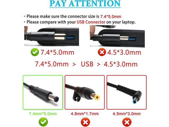 65W Laptop Charger Compatible with HP Pavilion DV7 DV6 DV5 DV4 DM4 G7 G6,Compaq Cq57 Cq62 Cq56 Cq61 Cq60 Cq58,2000-329WM 2000-2A20NR...