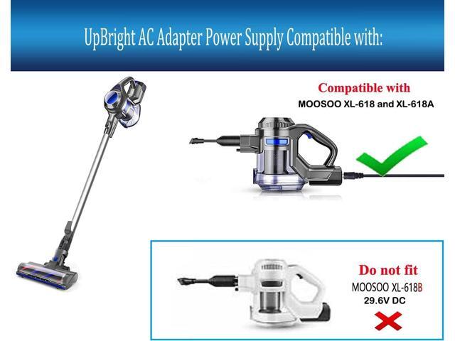 UpBright 26V AC/DC Adapter Compatible with MOOSOO X6 XL-618 XL-618A K17 Pro K17Pro VC01 M24 M8 DC 22.2V 22V Li-ion Battery Cordless Vacuum Cleaner...