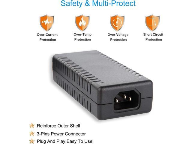15V 4A Power Supply - COOLM 15V 4A 60W Power Adapter Charger 100-240V AC to DC Converter 5.5x2.5mm Replacement 15V 3.5A 3A 2.5A
